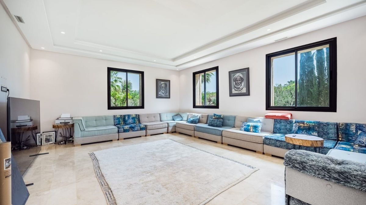 salon marocain villa marrakech